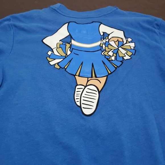 Adidas UCLA T-Shirt Cheerleader Design The Go-To Tee Size 5-6 Brand New With Tag - Picture 6 of 7